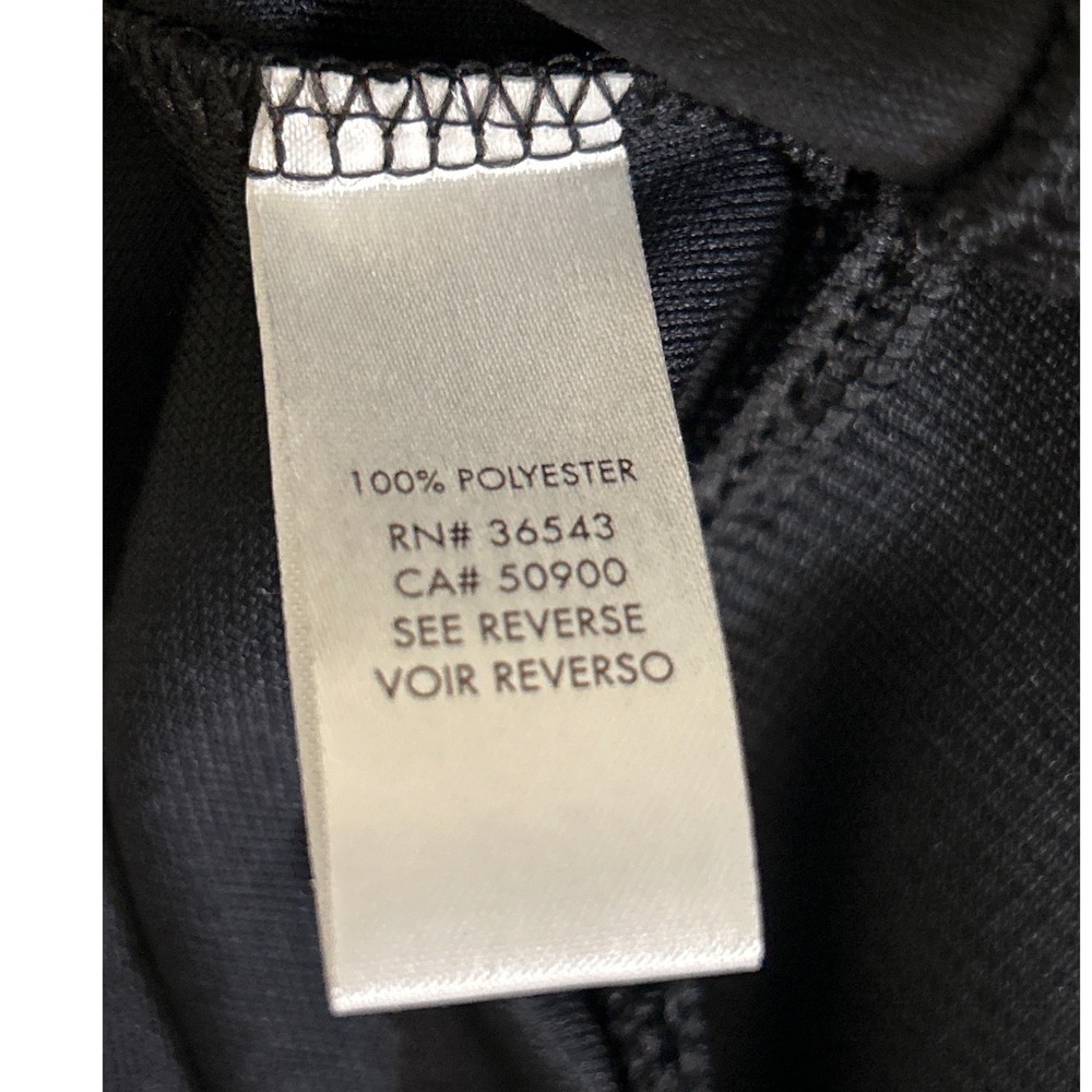 Calvin Klein Performance Mens XL Track Jacket Black Full Zip Reflective Piping - Picture 9 of 13